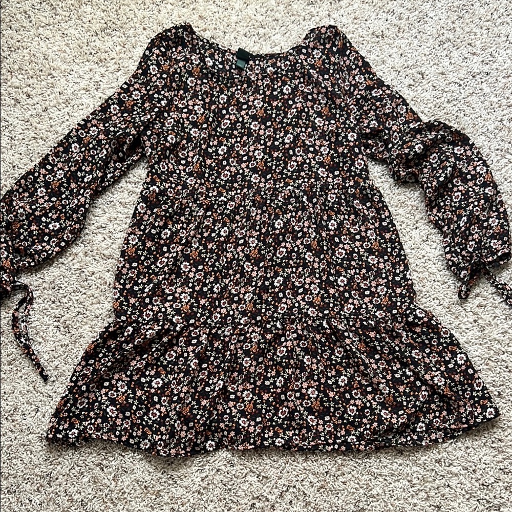 Wild Fable Floral Bishop Sleeve Tunic or mini dress
